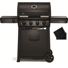 Napoleon REBEL 425 černý | Plynový gril + litinová plancha